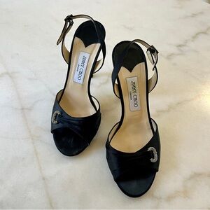 Jimmy Choo 39.5 Sling Back Open Toe Heel